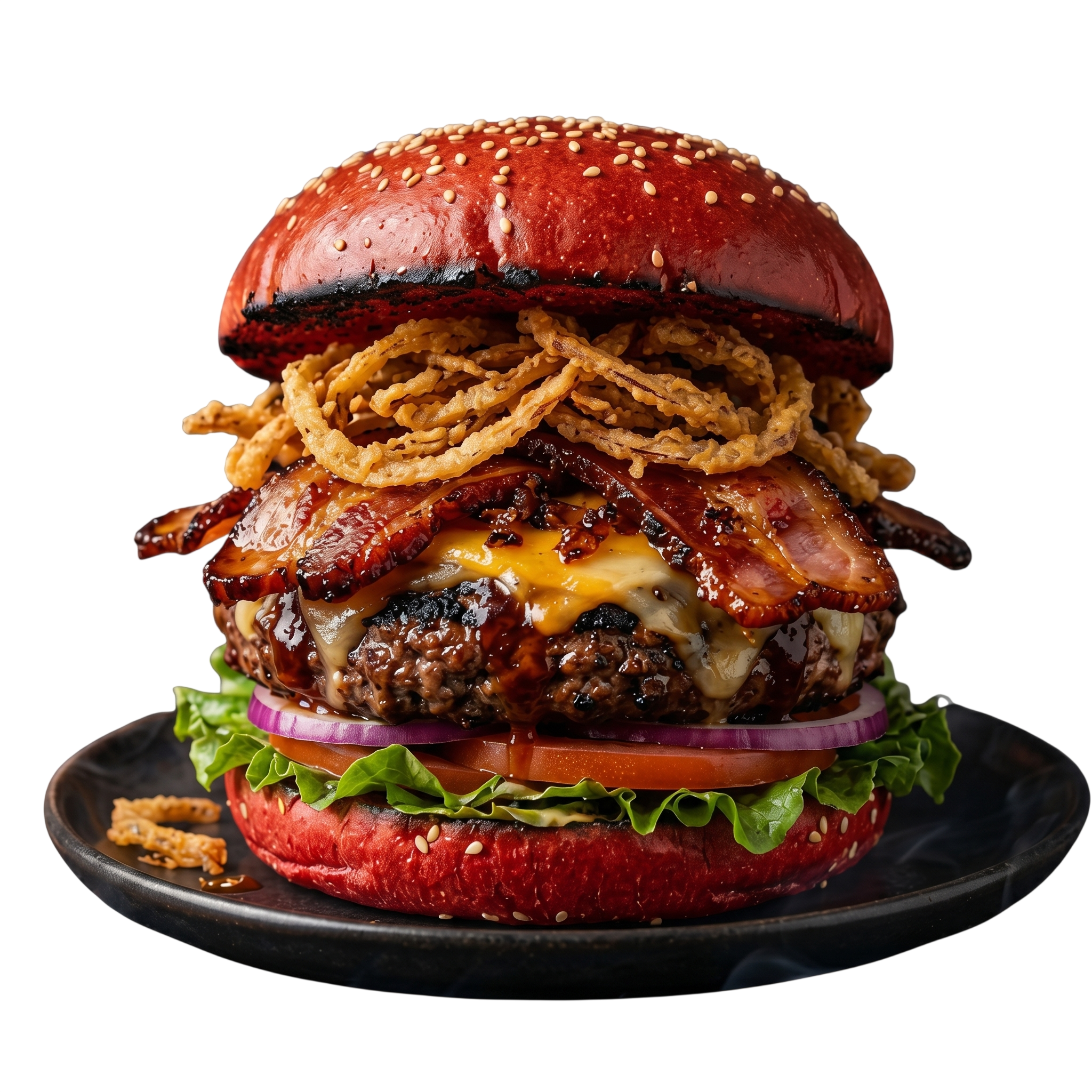 Hamburguer artesanal em destaque